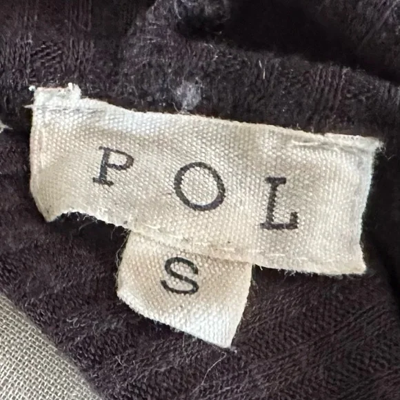 POL Mixed Lace Patchwork Hoodie Top Black Boho Oversized Size Small - Picture 11 of 12